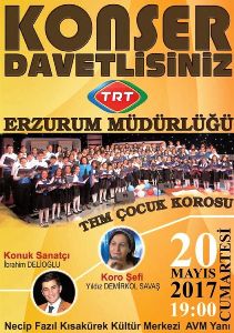 TRT Erzurum Müdürlüğü THM Çocuk Korosundan Dev Konser
