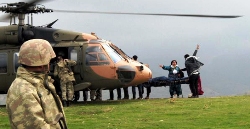 Öldürülen PKK'lılar Helikopterle Taşındı