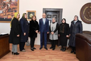 Ak Parti Genel Merkez Kadın Kolları MYK üyesi M.Belma Erdoğan, Başkan Korkut'u ziyaret etti