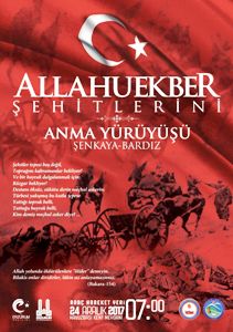 ALLAHUEKBER ŞEHİTLERİNİ ANMA YÜRÜYÜŞÜ