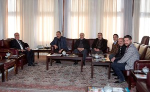 Erzurum Matbaa, Kırtasiye ve Tabelacılar Esnaf Odası Başkanı Karaca’dan Rektör Çomaklı’ya ziyaret