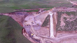 ERZURUM MERKEZ KARAGÖBEK BARAJINDA ÇALIŞMALAR ARALIKSIZ DEVAM EDİYOR