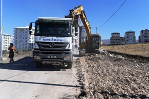 Yakutiye Belediyesi, Hilalkent için çalışıyor 1 kilometre uzunluğunda yol açılıyor