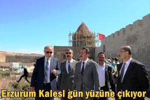 Erzurum Kalesi gün yüzüne çıkıyor