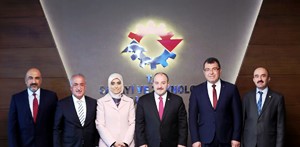 Rektör Çomaklı, Sanayi ve Teknoloji Bakanı Mustafa Varank ile bir araya geldi