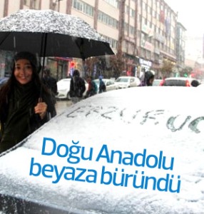 Doğu Anadolu Beyaza Büründü