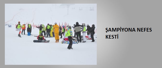 Snowboard Türkiye Şampiyonası Nefes Kesti