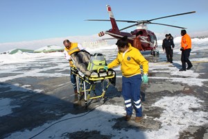 Ambulans helikopter 2018'de 146 kez havalanarak Türkiye birincisi oldu