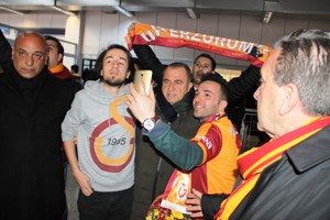 Galatasaray kafilesi Erzurum’da