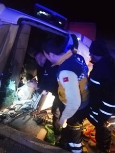 Aşkale’de trafik kazası: 2 yaralı