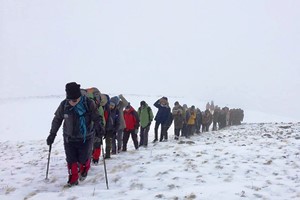 Palandöken’in zirvesinde şehitleri yad ettiler