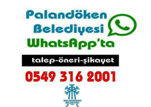 Palandöken Belediyesi WhatsApp hattı kurdu