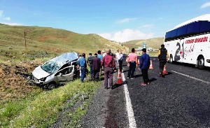 Erzurum’da trafik kazası: 1 ölü 2 yaralı
