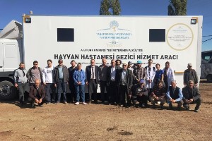 Mobil Hayvan Hastanesi Horasan’da