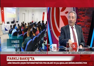 Ağrı İbrahim Çeçen Üniversitesi Rektörü Prof. Dr. Karabulut Kardelen TV’ye konuk oldu