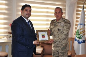 Jandarma Bölge Komutanı Tuğgenaral Okyar’dan ETB Başkanı Oral’a ziyaret
