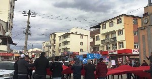 Horasan’da Doğu Türkistan için "Sessiz Çığlık" yürüyüşü yapıldı