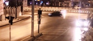 Erzurum’daki trafik kazaları kameralara yansıdı