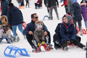 Sömestr tatilinin son günü Palandöken doldu taştı