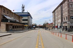 760 bin nüfusa sahip Erzurum’da yasağın ikinci günüde sessizlik hakim