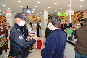 Sokağa çıkma kısıtlaması öncesi Erzurum’da denetimler aralıksız sürüyor