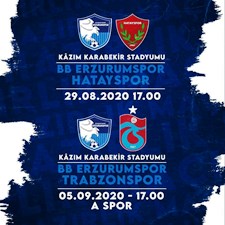 BB Erzurumspor, Trabzonspor ve Hatayspor’la hazırlık maçı yapacak