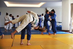 Judo Olimpik Kadın Milli Takımı hazırlıklarına Erzurum’da devam ediyor