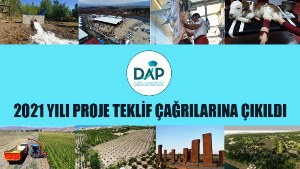 DAP Bölge Kalkınma İdaresi Başkanlığı 2021 yılı proje teklif çağrısı yapıldı