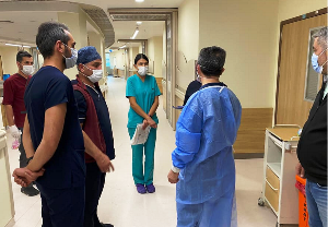 Erzurum İl Sağlık Müdürü Dr. Gürsel Bedir'den meslektaşlarına moral ziyareti