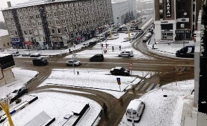 Erzurum’da kar yağışı etkili oluyor