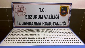 Erzurum’da 439 adet sikke ele geçirildi