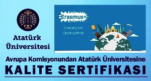 Avrupa Komisyonundan Atatürk Üniversitesine kalite sertifikası