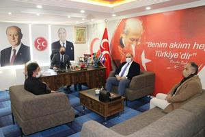 Aziziye Belediye Başkanı Orhan’dan MHP İl Başkanlığı’na ziyaret