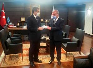 RektörÇomaklı, Cumhurbaşkanlığı Strateji ve Bütçe Başkanı İbrahim Şenel ile bir araya geldi