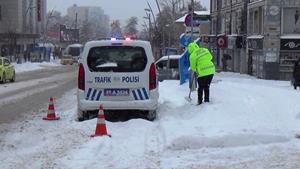 Erzurum’da kış geri geldi