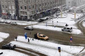 Erzurum’da kış geri döndü