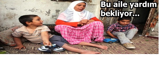 Çocuk yatalak, baba ise seyyar satıcı...