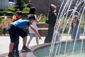 Erzurum’da kavurucu sıcaklar etkili oluyor