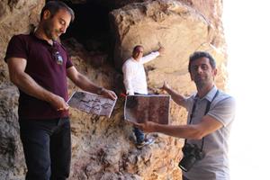 Erzurum’da 8 bin yıllık aşı boyasıyla yapılmış kaya resmi bulundu