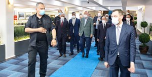 CUMHURBAŞKANI ERDOĞAN ERZURUM BÜYÜKŞEHİR BELEDİYESİ’Nİ ZİYARET ETTİ