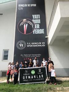 Sporcular orman yangınlarına dikkat çekti