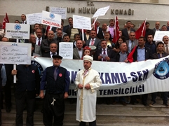 Flaş... Erzurum'da Valilik Önünde Protesto