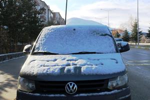 Erzurum’da hava sıcaklığı eksilere düştü, yüksek kesimler karla kaplandı