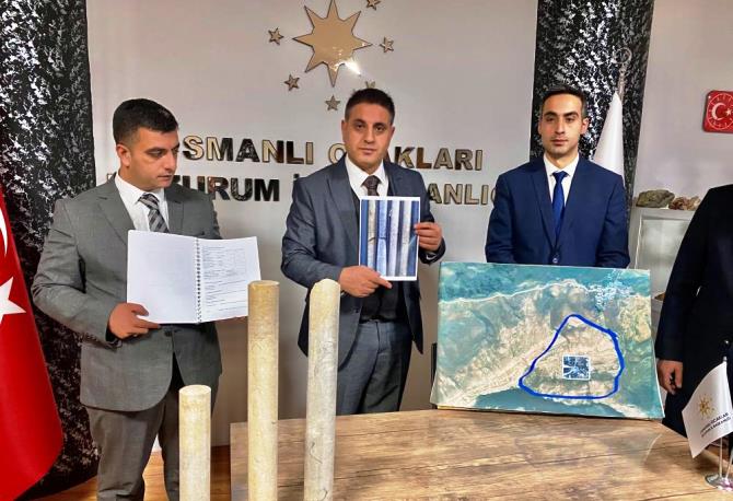 Erzurum’da milyonlarca dolar değerinde mavi mermer rezervi bulundu