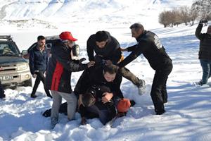 Erzurum Macera Off-Road Doğa Sporları ekibi kış sezonunu açtı
