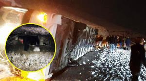 Kars'ta yolcu otobüsü devrildi: Çok sayıda ölü var