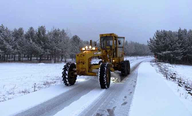 Erzurum’da 372 mahalleye ulaşım sağlanamıyor