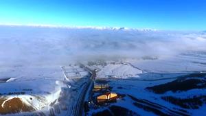 Erzurum'da sis kartpostallık görüntüler oluşturdu