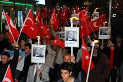 Erzurum'da Fener Alayı Yürüyüşü