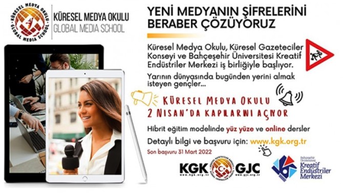 Küresel Medya Okulu 20 Nisan’da Hibrit Modelde başlıyor